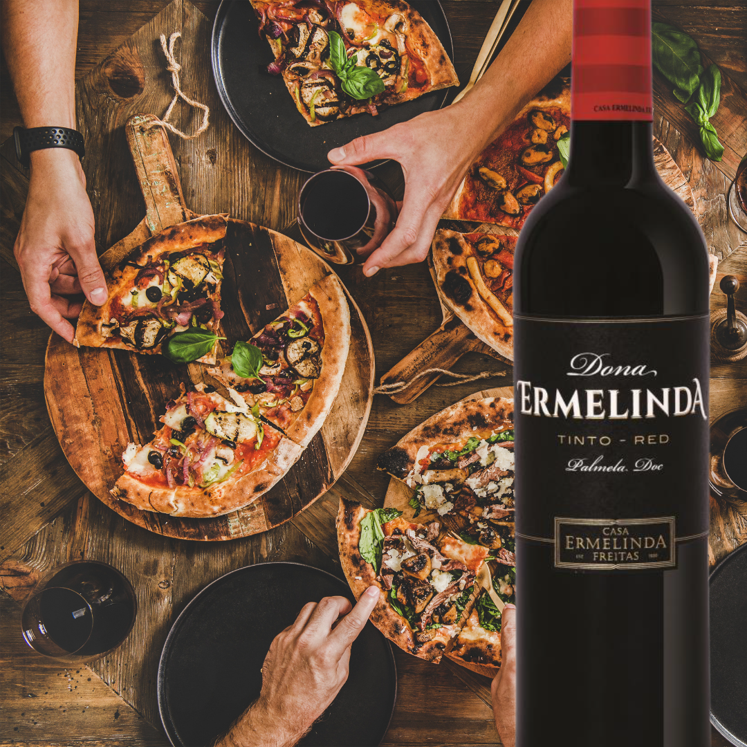 Flasche Rotwein Dona Ermelinda Tinto Red vom Weingut Casa Ermelinda Freitas.