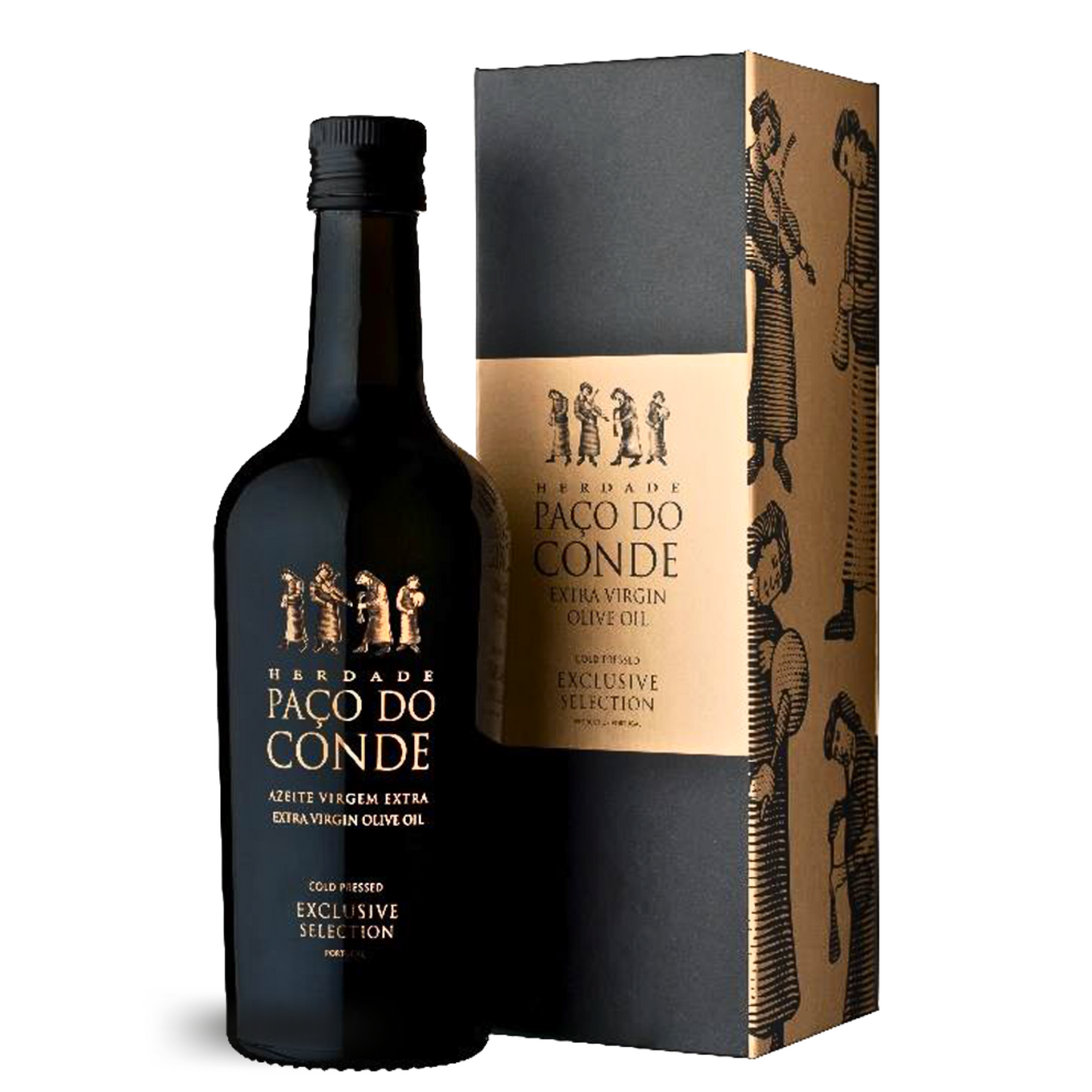Flasche Herdade do Paço do Conde Selection Extra Natives Olivenöl mit Geschenkverpackung