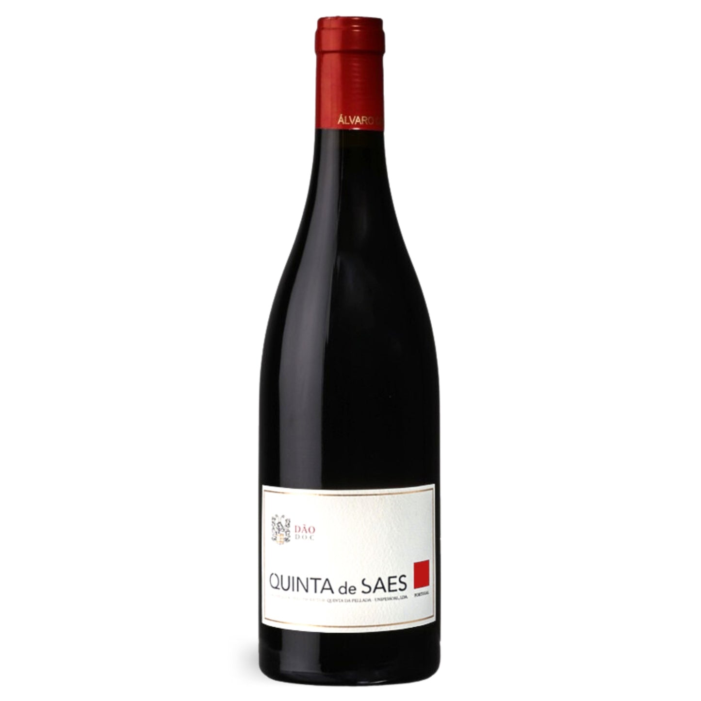 QUINTA DE SAES TINTO 2018, ein Rotwein der vom Weingut Álvaro Castro hergestellt wird. Erhältlich im Weinversand der Vinho Bar.