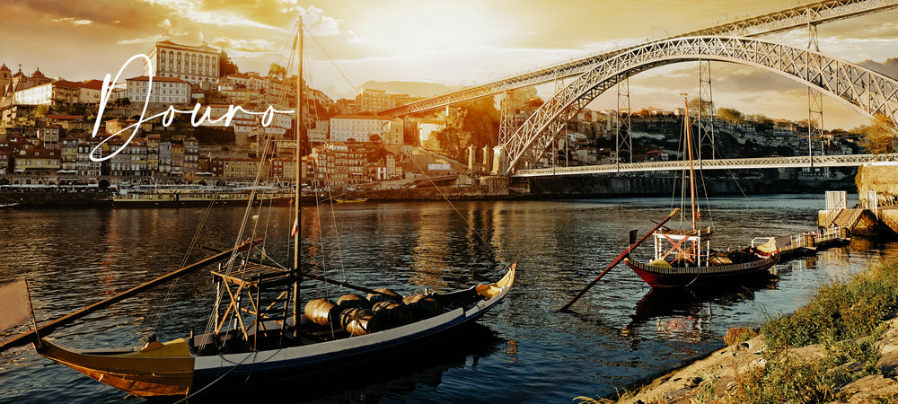 Rabelo, traditionelle Boote auf dem Douro Fluss im Hafen von Porto.