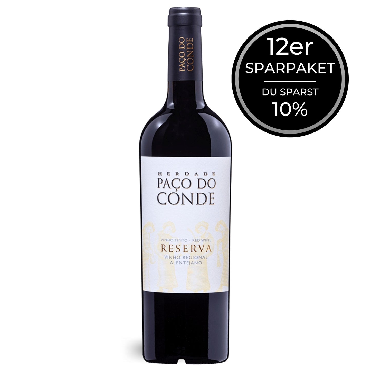 HERDADE PAÇO DO CONDE RESERVA: Rotwein vom Weingut Herdade Paco do Conde aus dem dem Alentejo/Portugal von der Vinho Bar. Sparpaket mit 12 Flaschen.