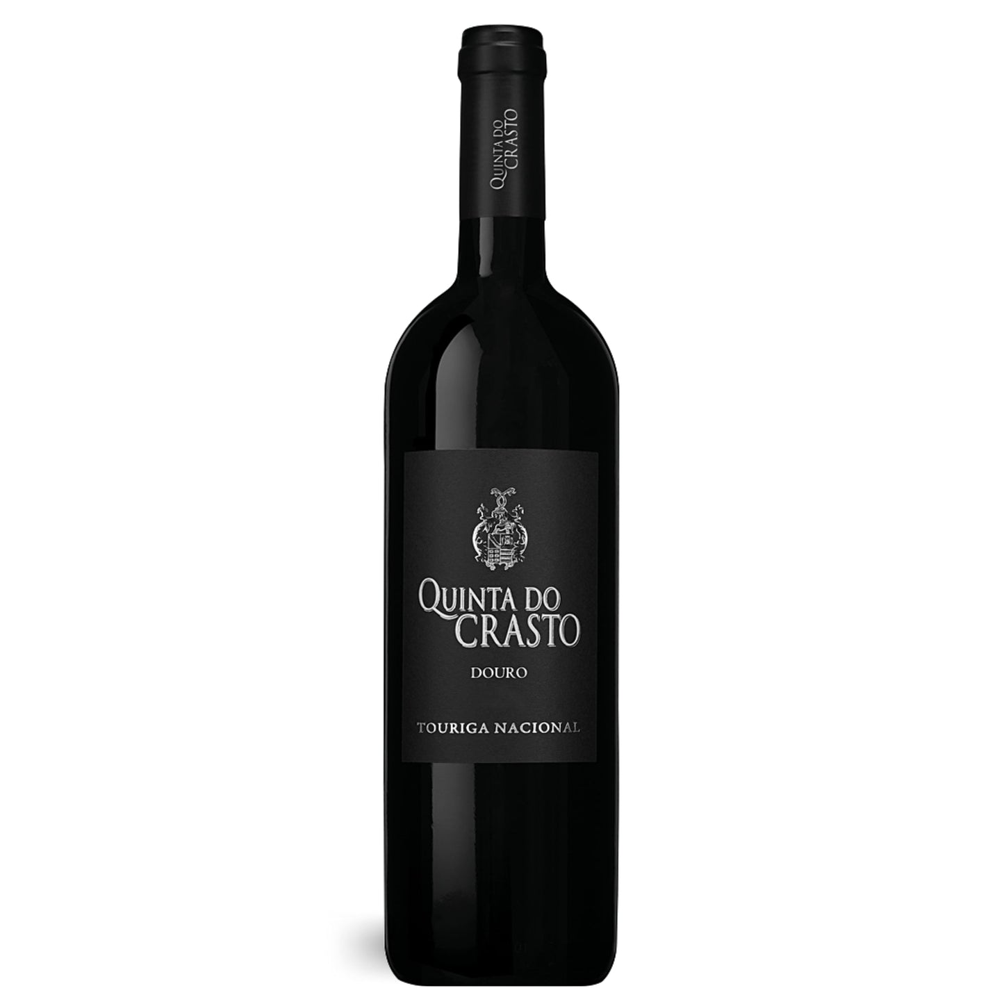 Rotweinflasche Quinta do Crasto Touriga Nacional Rotwein 2018 aus dem Douro in Portugal. Erhältlich im Weinshop der Vinho Bar in Wuppertal.