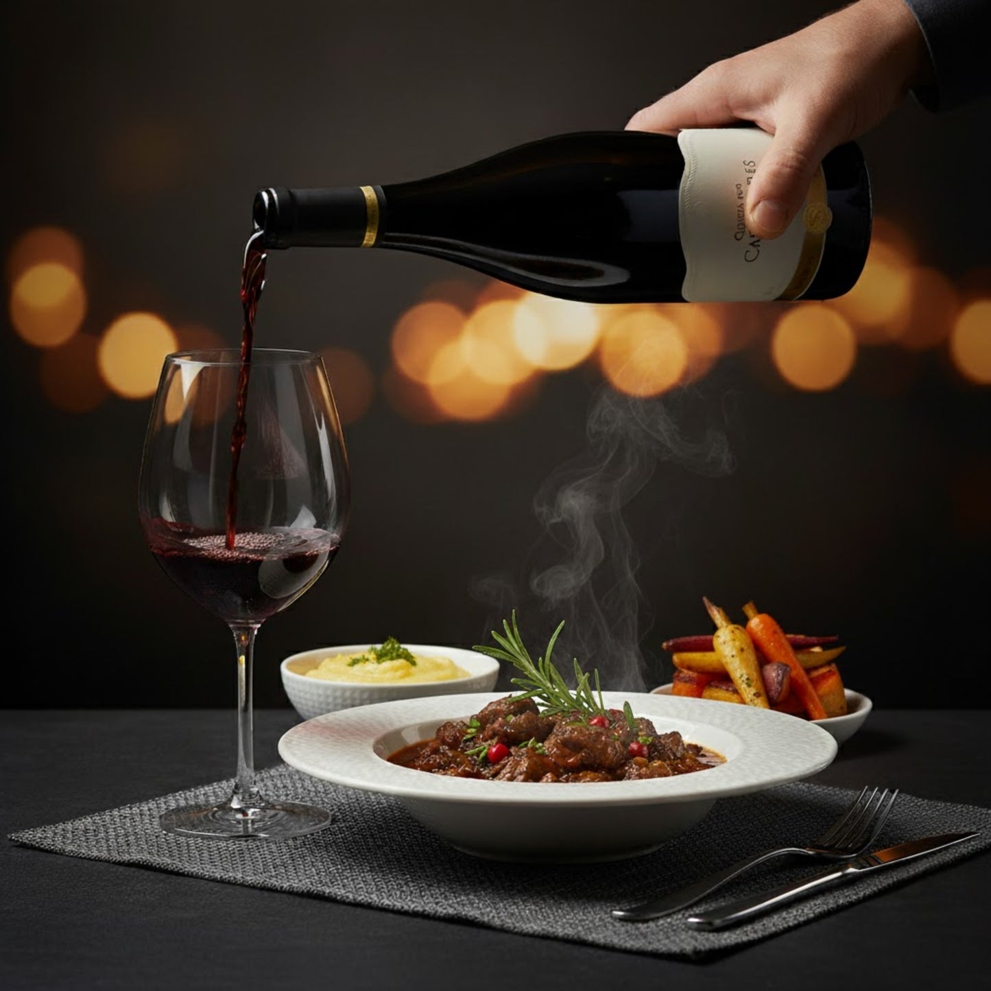 
                  
                    Flasche Quinta dos Castelares Superior Rotwein (Vinho Tinto) aus dem Douro DOC-Gebiet. Der Wein ist sehr dunkel, fast undurchsichtig. Das breite Etikett ist cremefarben/weiß und trägt den Schriftzug „QUINTA DOS CASTELARES SUPERIOR“. Am unteren Rand befindet sich eine goldene, dekorative Leiste mit einem runden Emblem. Die Flasche hat einen schwarzen Verschluss und eine goldene Banderole mit dem Namen „Quinta dos Castelares“ am Flaschenhals.
                  
                