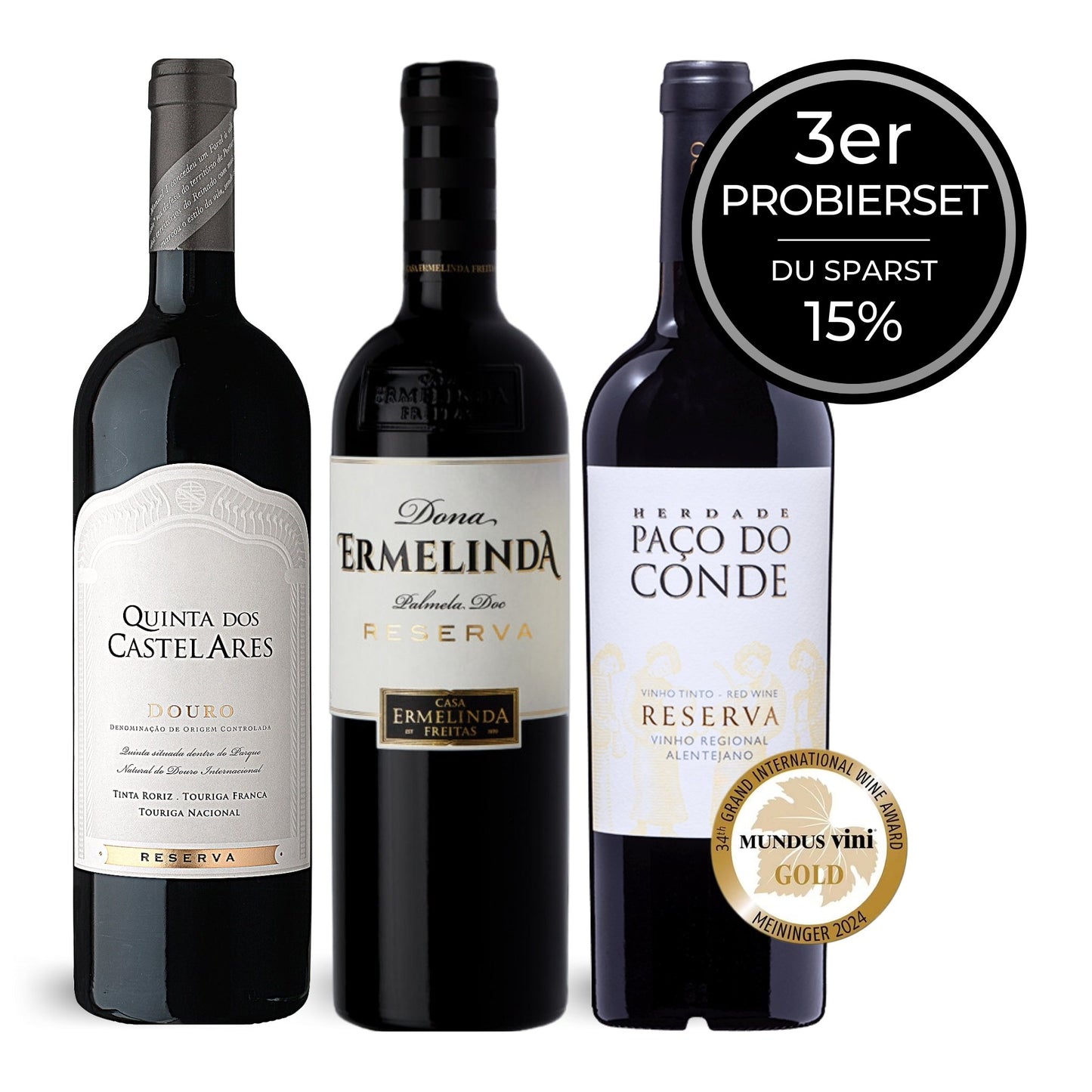 Rotwein Probierset aus Portugal, erhältlich im Onlineshop der Vinho Bar in Wuppertal.